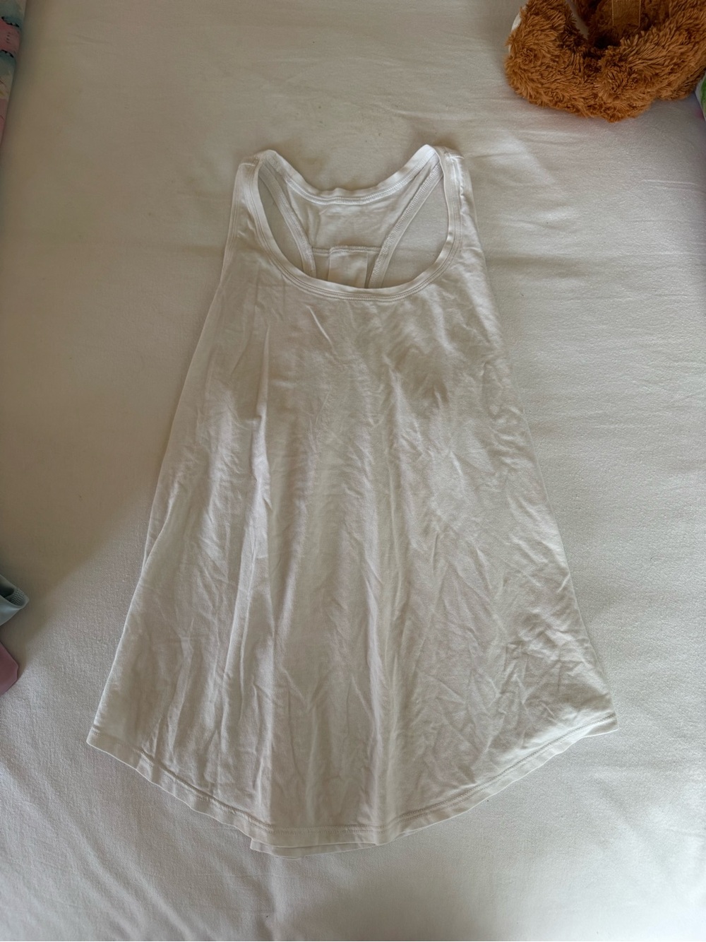 lululemon athletica White Racerback Flowy Tank Top